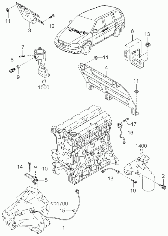 KIA 0K2A618891 - Impulssianturi, kampiakseli inparts.fi