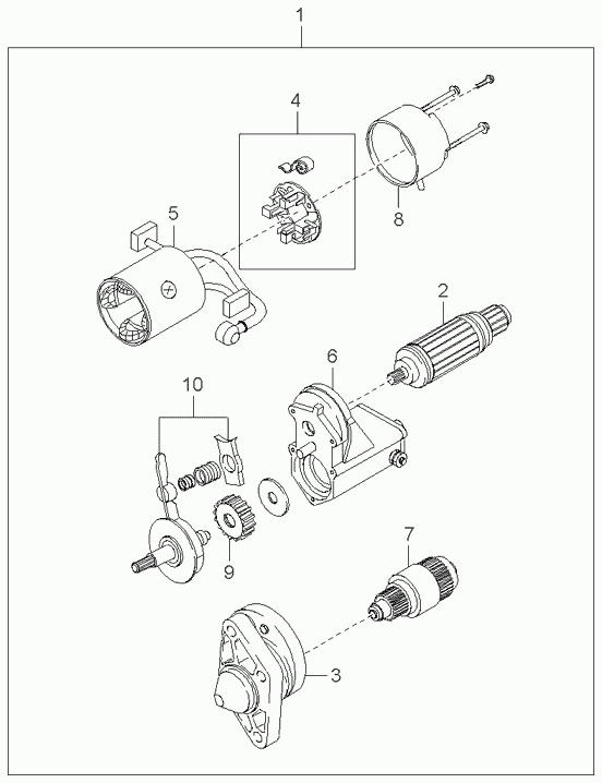 KIA 0K55318400 - Käynnistinmoottori inparts.fi