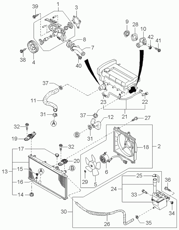 MAZDA 0K93715010 - Vesipumppu inparts.fi