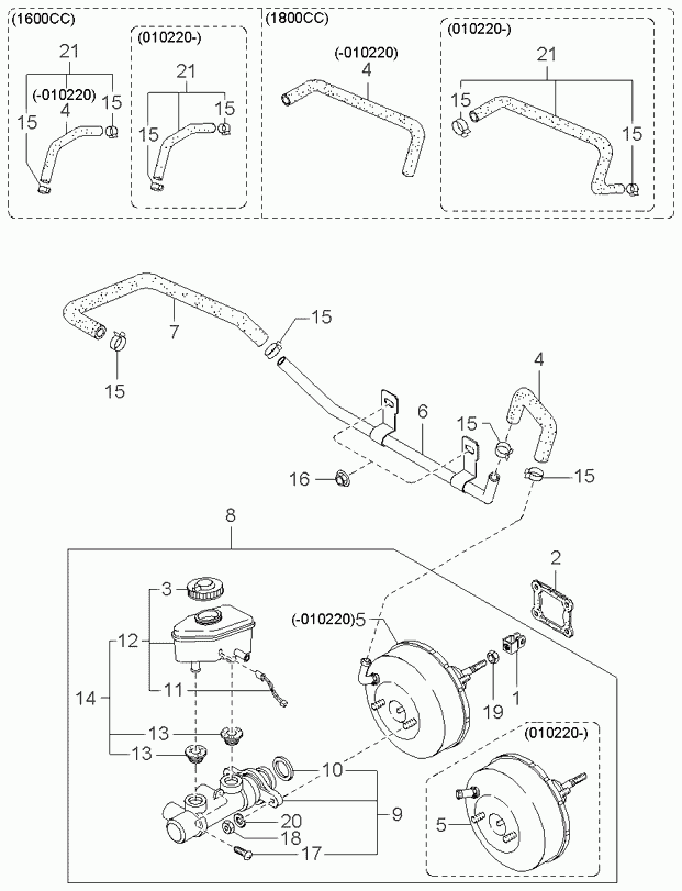 KIA 0K2A3-49-400 - Jarrupääsylinteri inparts.fi