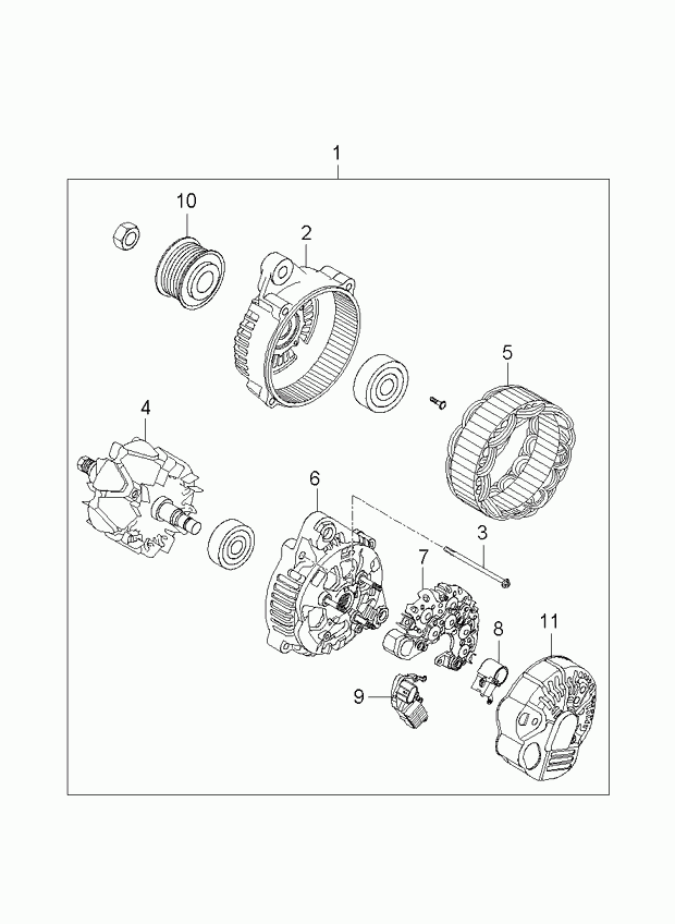 Hyundai 3730025301 - Laturi inparts.fi