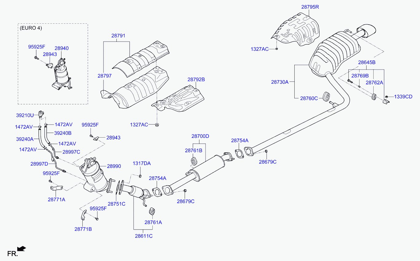 KIA 28751-2T000 - Tiiviste, pakoputki inparts.fi