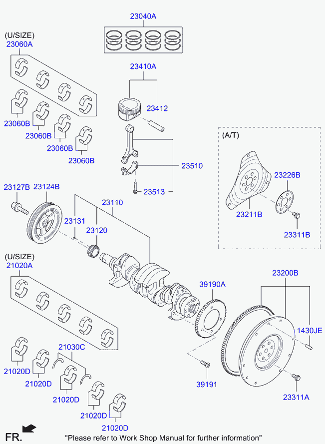 Hyundai 23041-2B900 - Männät inparts.fi