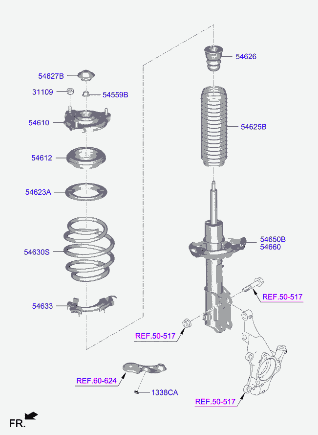 KIA 54626F2000 - Pölysuojasarja, iskunvaimennin inparts.fi