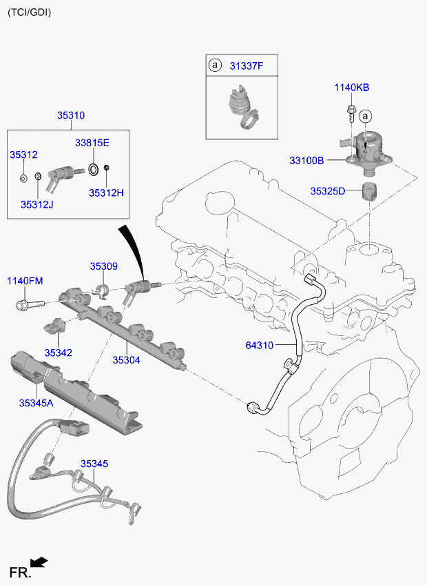 KIA 35312 22000 - Tiivisterengas, ruiskutusventtiili inparts.fi