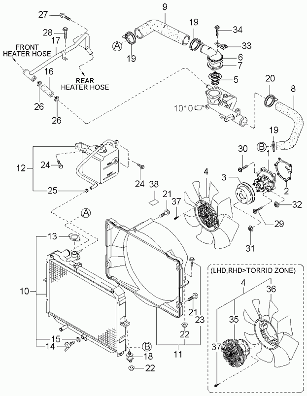 Hyundai 0K756-15-171C - Termostaatti, jäähdytysneste inparts.fi