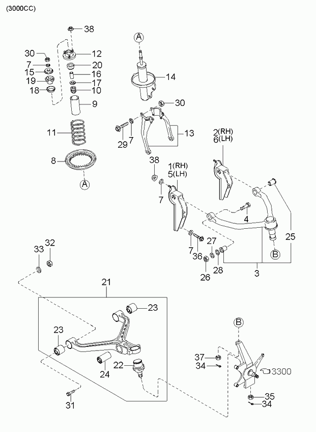 KIA 0K011-34-799A - Jousijalan tukilaakeri inparts.fi