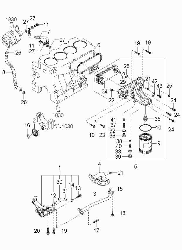 KIA 0 K410 23802A - Öljynsuodatin inparts.fi