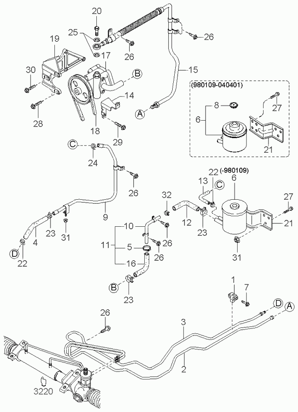 KIA 0K65B-32-611 - Kiilahihna inparts.fi