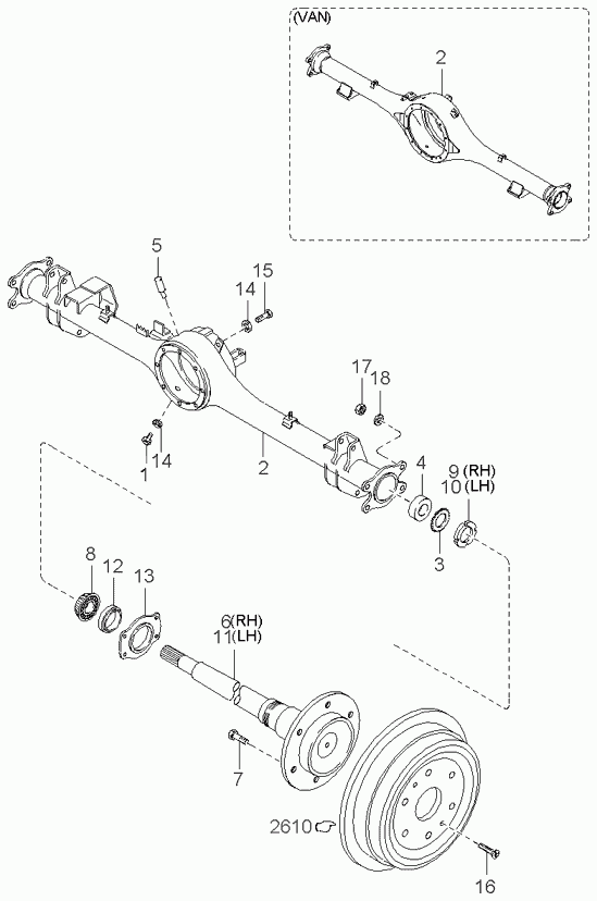 KIA 0K72A-26-157 - Pyöränlaakerisarja inparts.fi