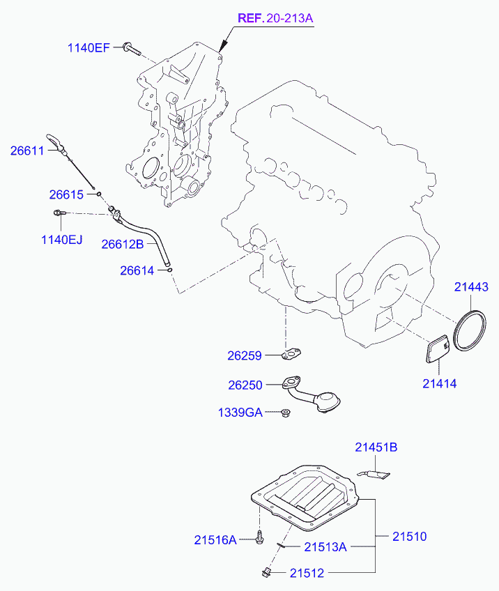 Hyundai 266152B000 - Tiiviste, imusarja inparts.fi