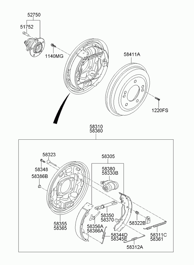 KIA 52750-2K000 - Pyöränlaakerisarja inparts.fi