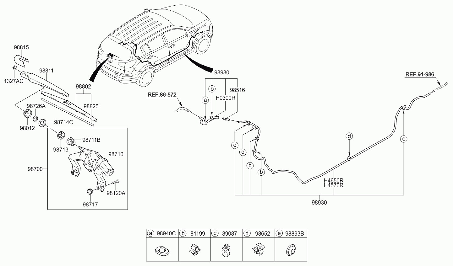 Hyundai 98812-1H000 - Kupu, pyyhkijänvarsi inparts.fi