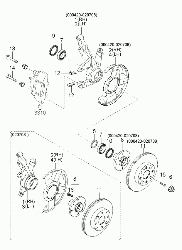 MAZDA KK150-33-047 - Pyöränlaakerisarja inparts.fi