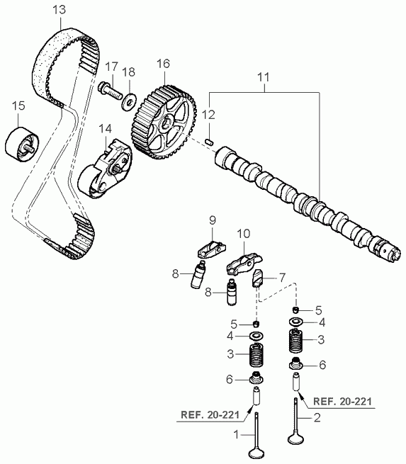 KIA 24410-27-250 - Kiristysrulla, hammashihnat inparts.fi