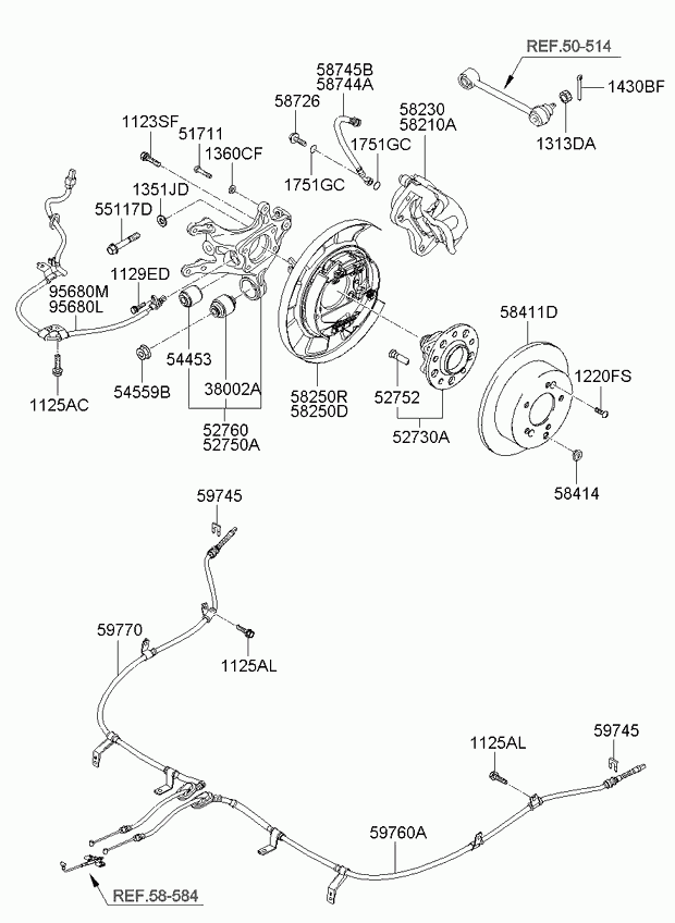 Subaru 584113K300 - Jarrulevy inparts.fi