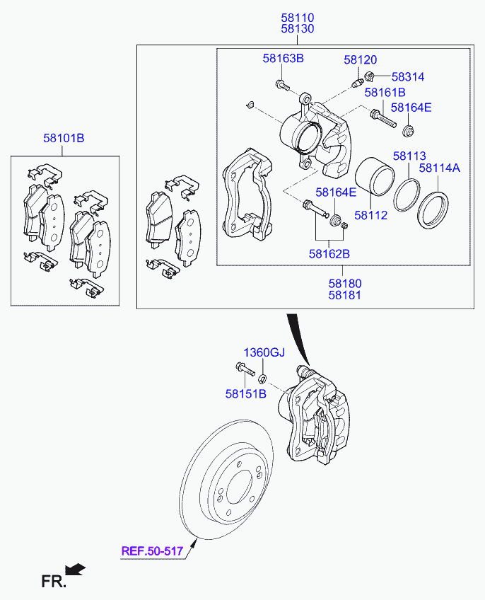 KIA 58101-A7A01 - Jarrupala, levyjarru inparts.fi