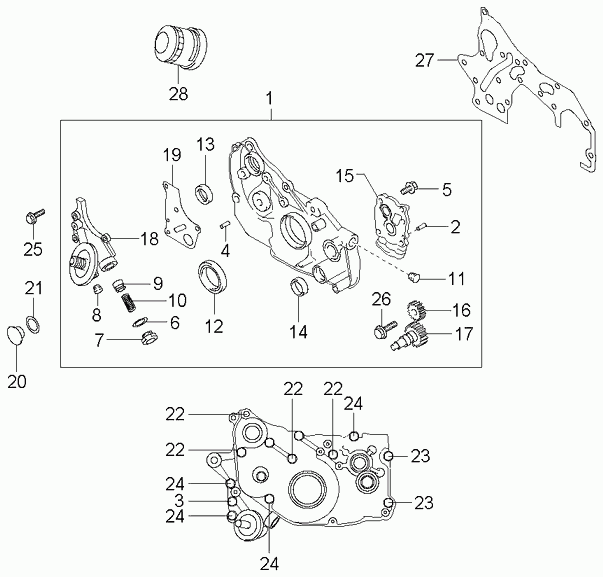 Hyundai 2142133134 - Akselitiiviste, vaiheensiirtäjäakseli inparts.fi