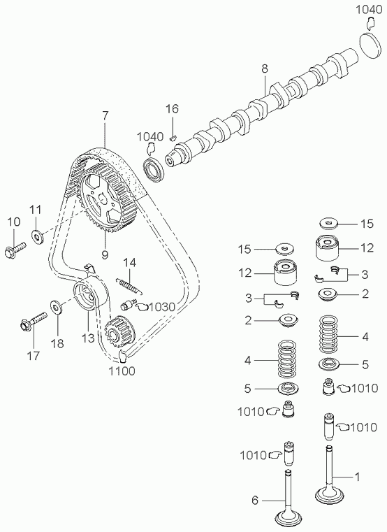 Hyundai 0K05412205 - Hammashihnat inparts.fi