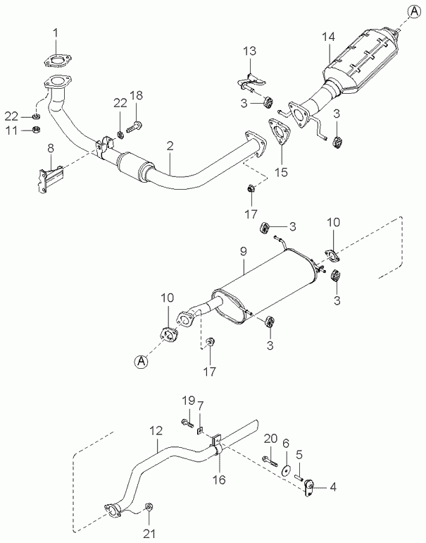 Hyundai 0K04R13483 - Tiiviste, pakoputki inparts.fi