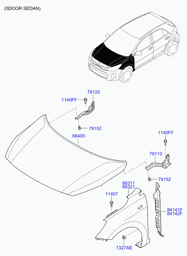 KIA 66311H8050 - Lokasuoja inparts.fi