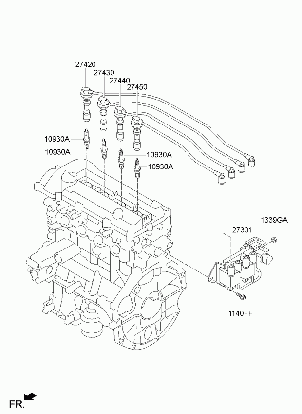 Hyundai 18843-10062 - Sytytystulppa inparts.fi