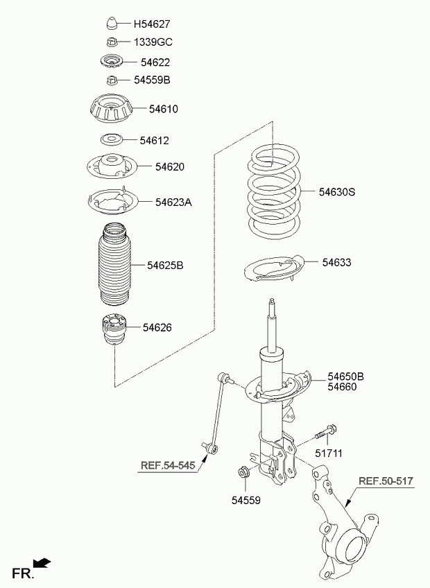 KIA 54626-1Y100 - Vaimennuskumi, jousitus inparts.fi