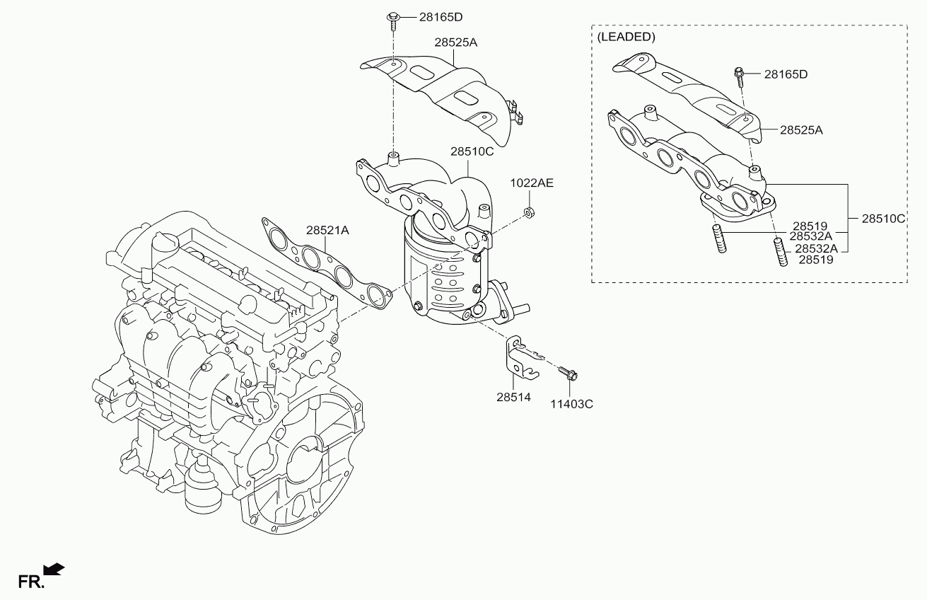 KIA 28521-03500 - Tiiviste, pakosarja inparts.fi