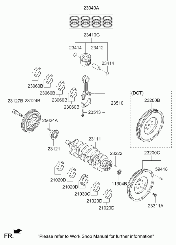 KIA 232002A405 - Vauhtipyörä inparts.fi