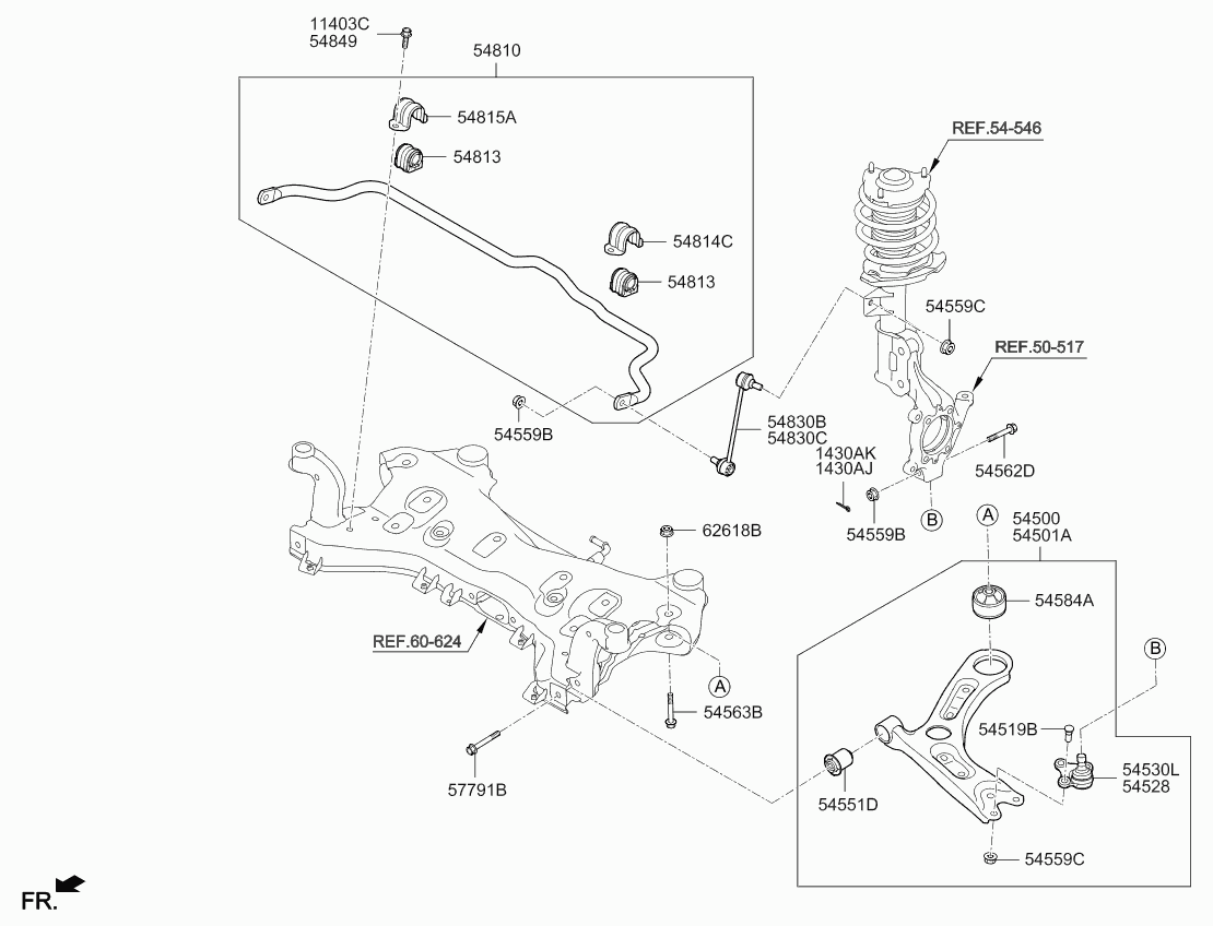 KIA 54840 C1000 - Tanko, kallistuksenvaimennin inparts.fi