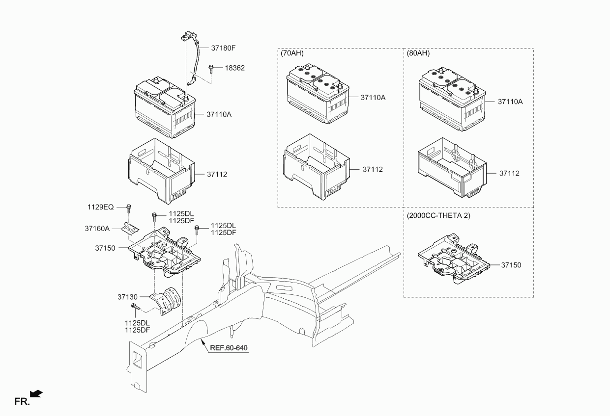 KIA 371102W810 - Käynnistysakku inparts.fi