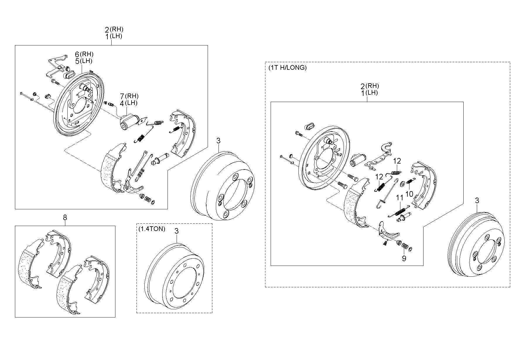 NISSAN 583504EA00 - Jarrukenkäsarja inparts.fi