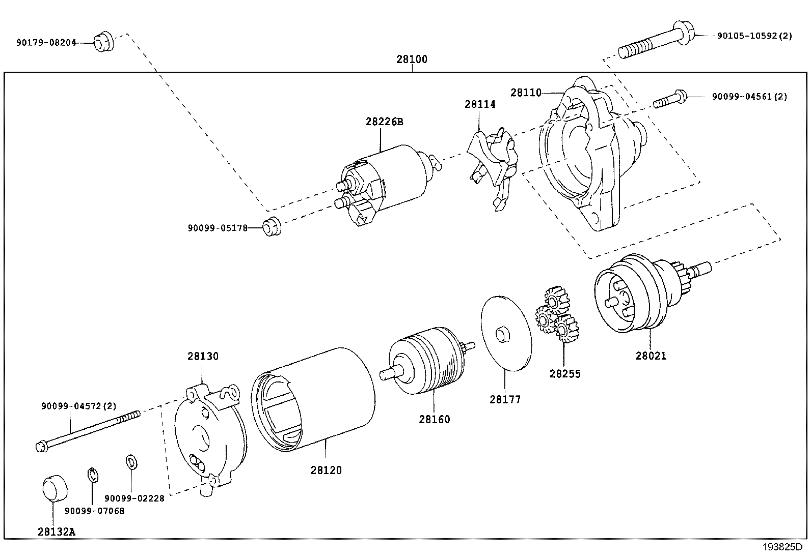 TOYOTA 2810031071 - Käynnistinmoottori inparts.fi