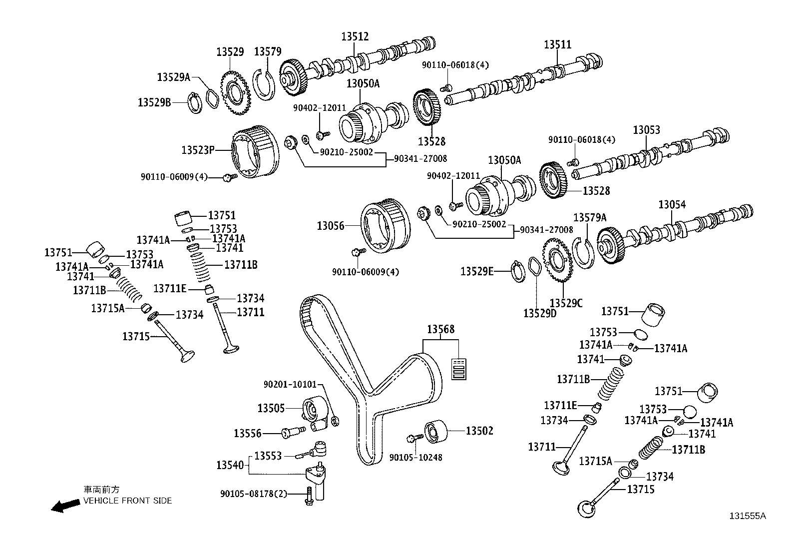 TOYOTA 9091302113 - Tiivistesarja, venttiilivarsi inparts.fi