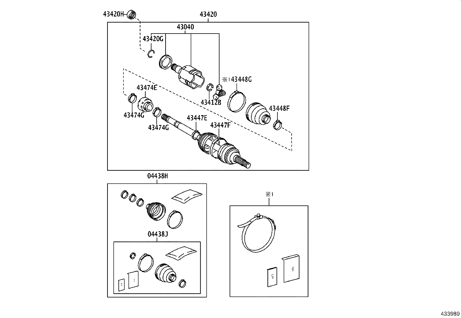 TOYOTA 43420-33340 - Nivelsarja, vetoakseli inparts.fi