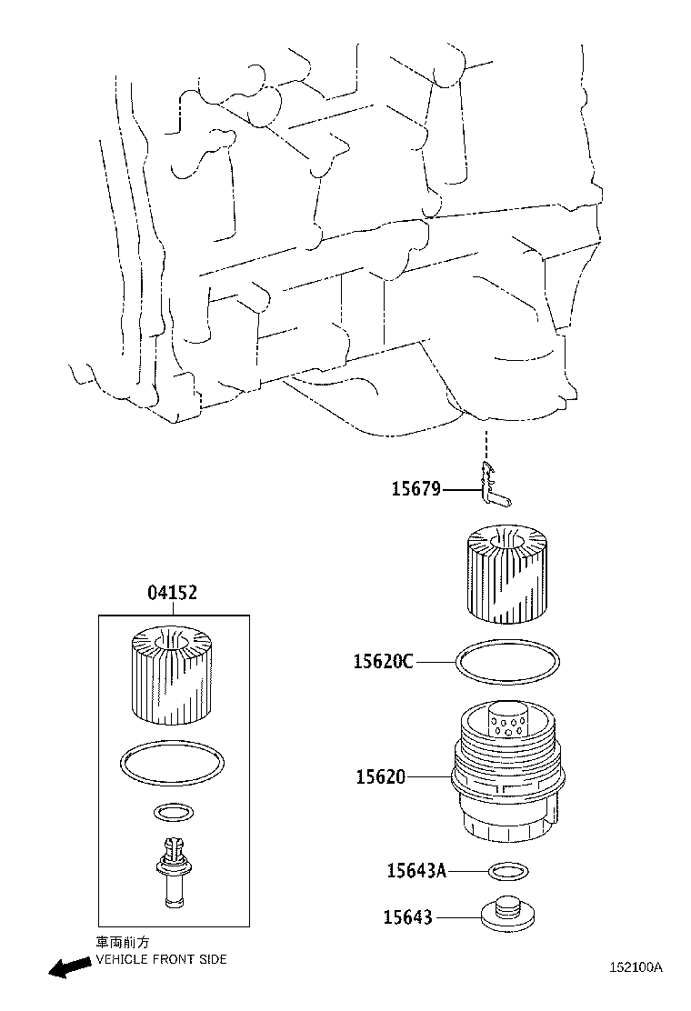 TOYOTA 04152-31090 - Öljynsuodatin inparts.fi