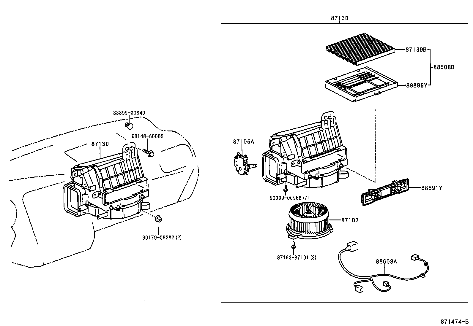 Opel 87139-50030 - Suodatin, sisäilma inparts.fi