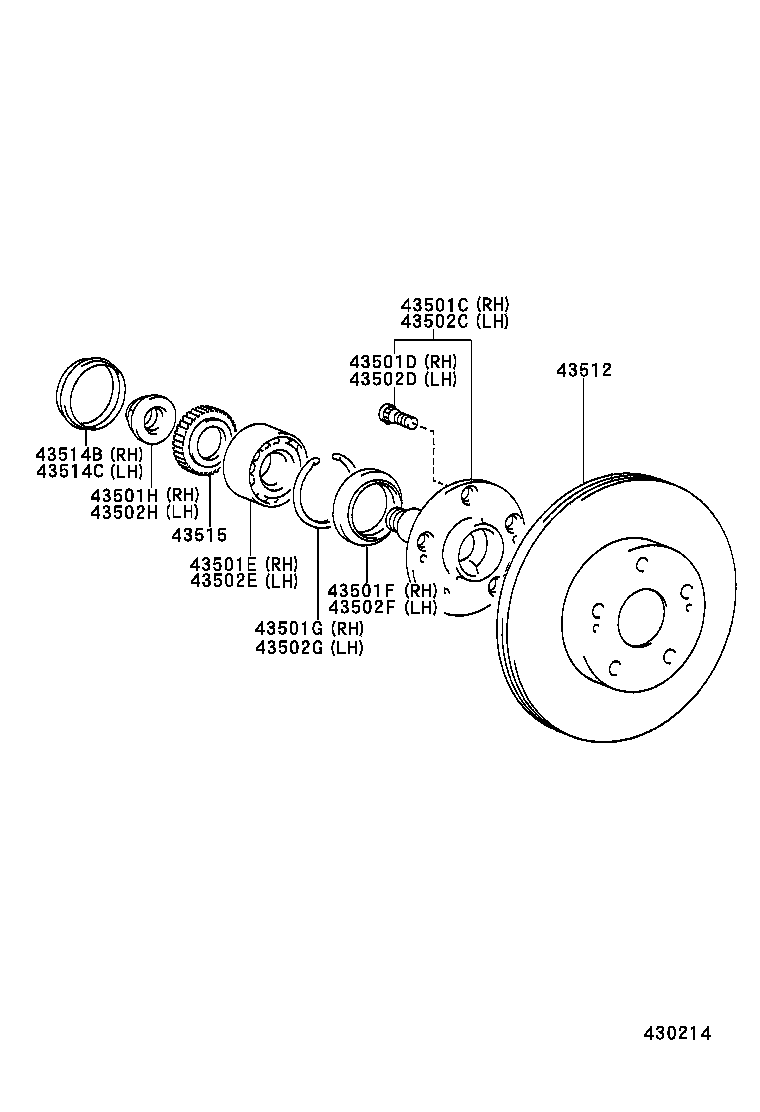 TOYOTA 90521-82001 - Pyöränlaakerisarja inparts.fi