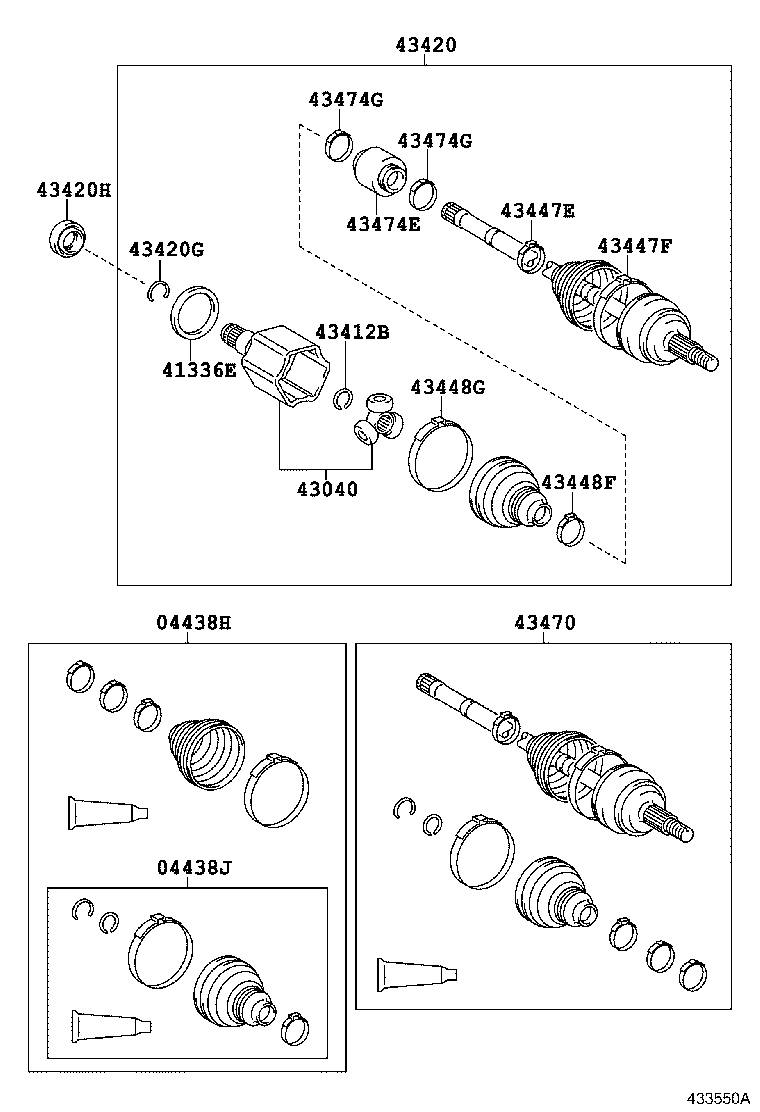 TOYOTA 04428-48140 - Paljekumi, vetoakseli inparts.fi