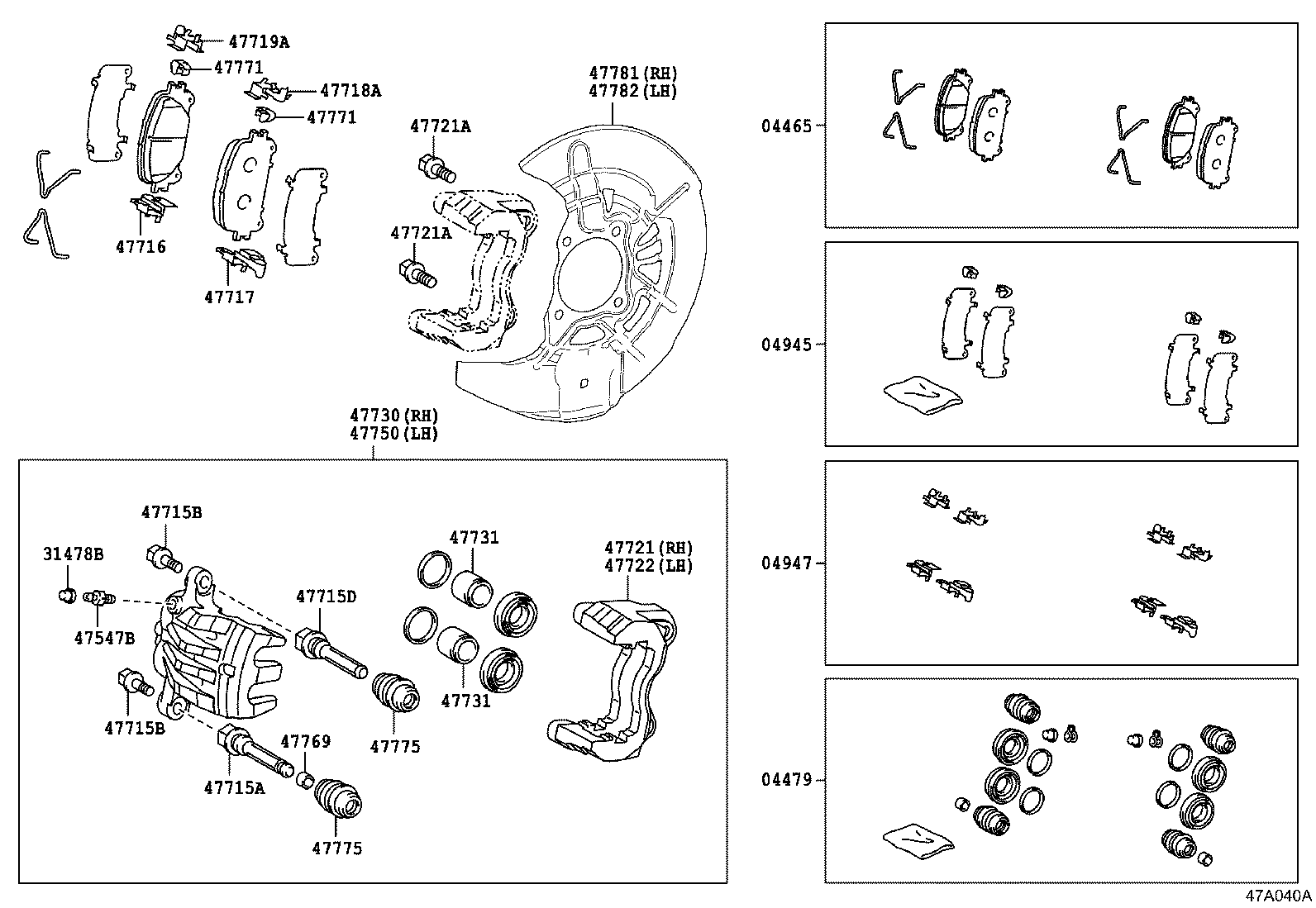 TOYOTA 04465-48210 - Jarrupala, levyjarru inparts.fi