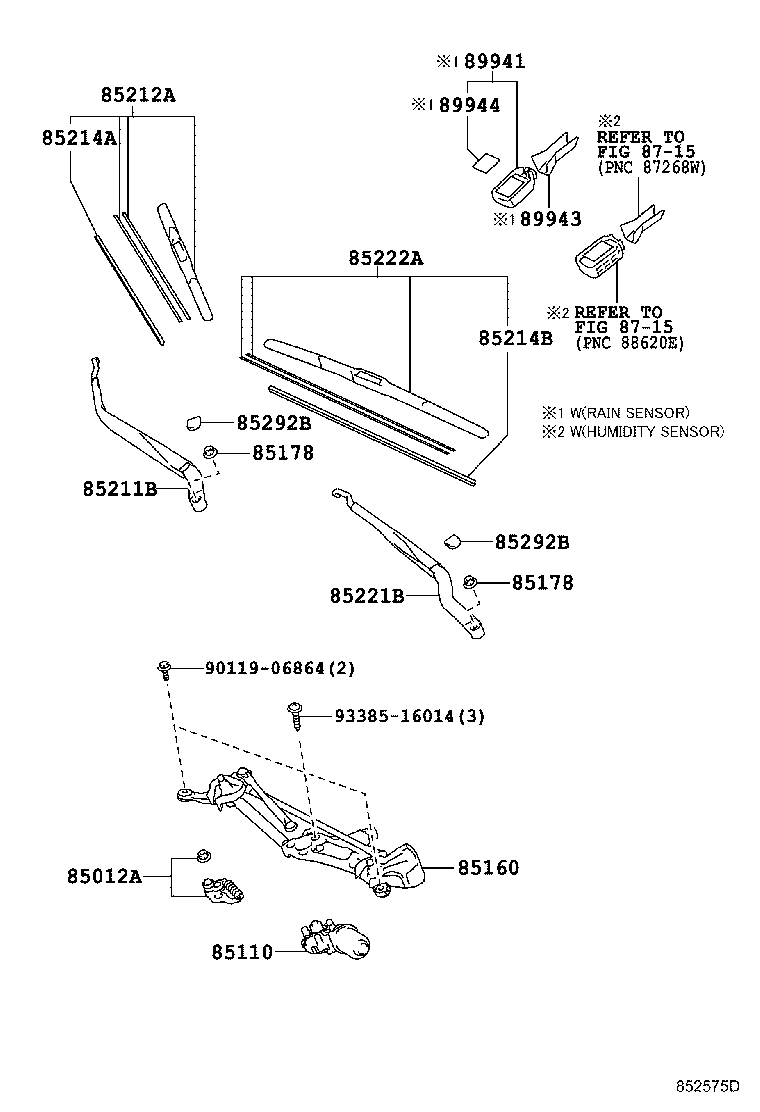 TOYOTA 85212-74010 - Pyyhkijänsulka inparts.fi