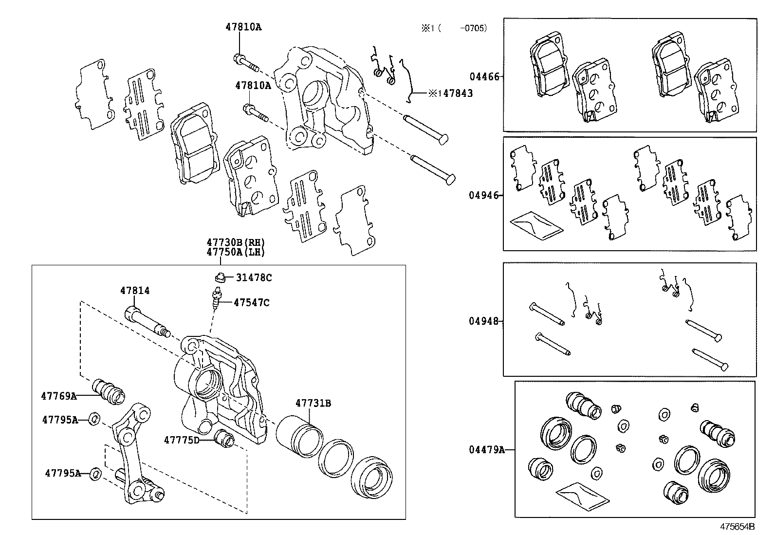 TOYOTA 04466 22190 - Jarrupala, levyjarru inparts.fi