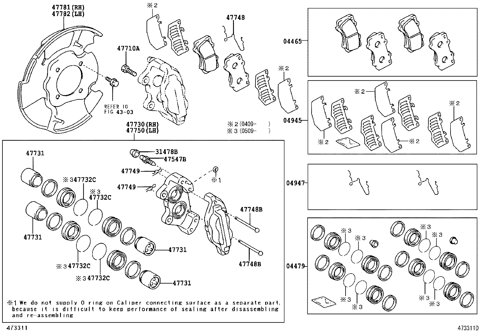 TOYOTA 04465-35290 - Jarrupala, levyjarru inparts.fi