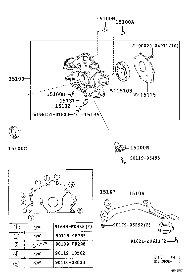 TOYOTA 90311-43006 - Akselitiiviste, kampiakseli inparts.fi