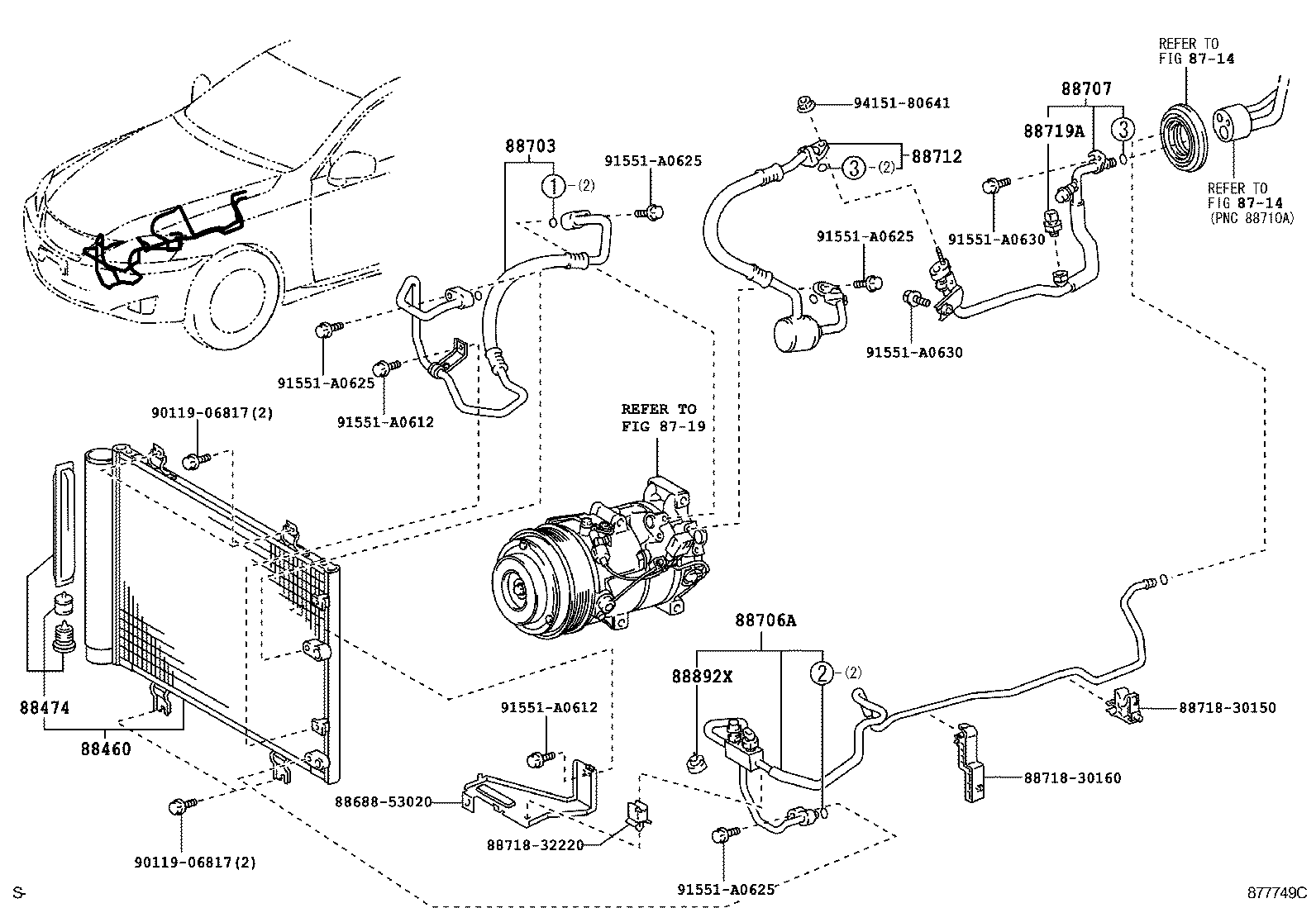 TOYOTA 88474-17010 - Kuivain, ilmastointilaite inparts.fi