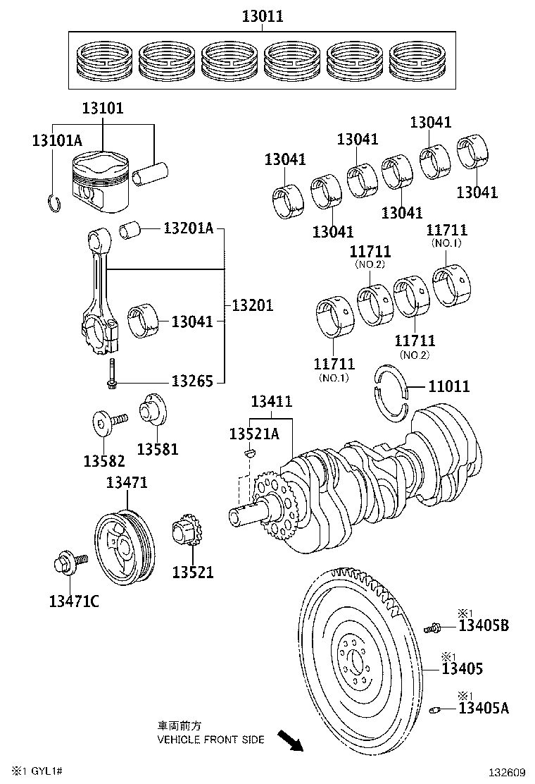 TOYOTA 13521-31041 - Jakoketjusarja inparts.fi