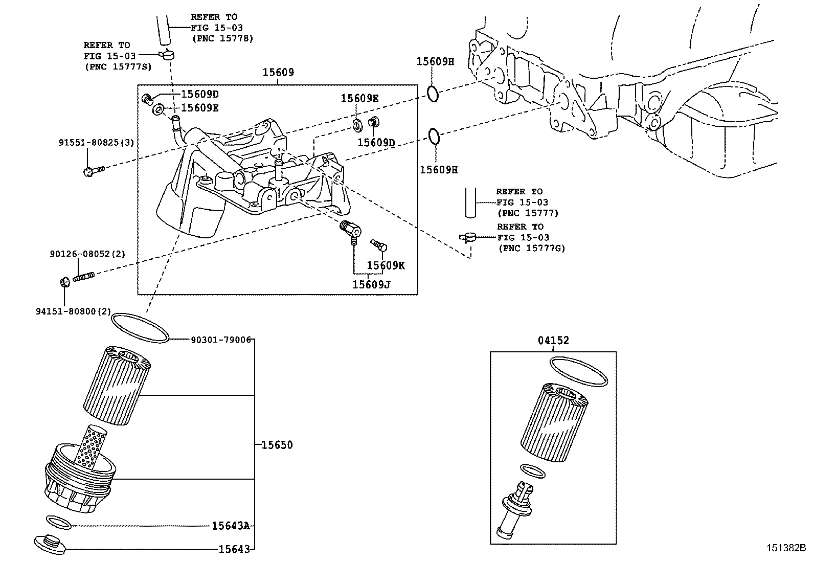 TOYOTA 04152 38020 - Öljynsuodatin inparts.fi