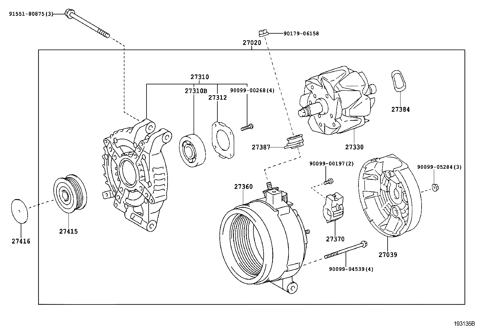 TOYOTA 27330-33090 - Pyörijä inparts.fi