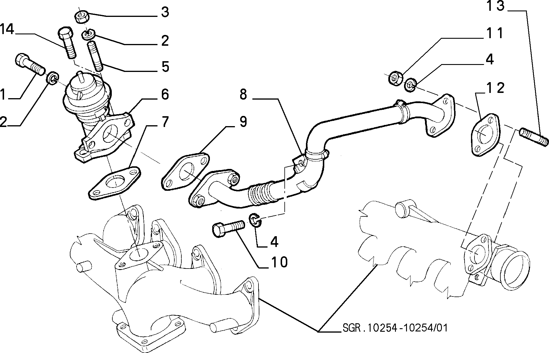 FIAT 464 60 132 - Venttiili, pakokaasun kierrätys inparts.fi