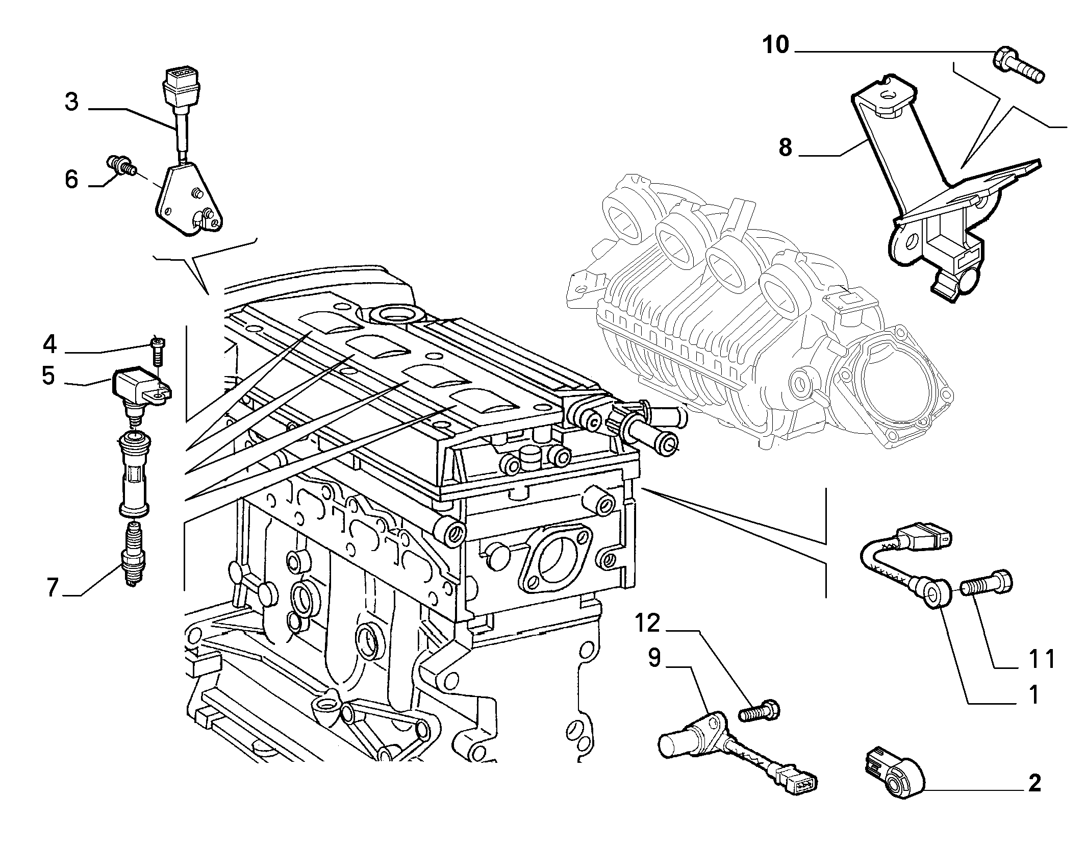 FIAT 46479456 - Tunnistin, nopeus / kierrosluku inparts.fi